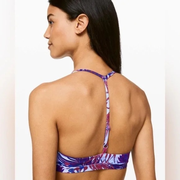 Lululemon Deep Sea Swim Top - Mini Twisted Tropical Hydrangea Multi - Size 8 - Picture 3 of 7